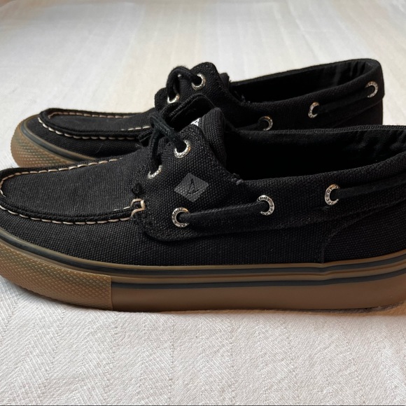 Mens Black Sperry Top Siders - Picture 2 of 4
